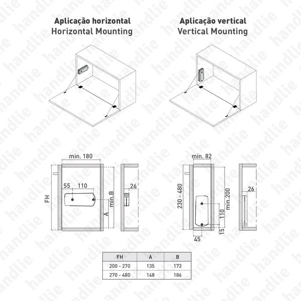 CM.D.S - KINVARO D-S - Lift mechanism - Adjustable Opening - 60N | GRASS