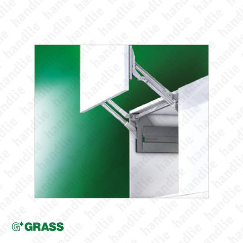 CM.L80 - Lid Stay - Lift mechanism with reinforced and adjustable spring - damper - 3D Adjustment | GRASS