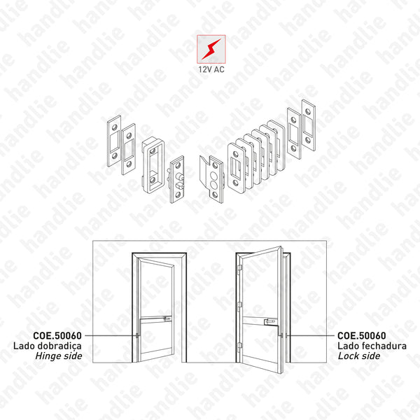COE.50060 - Contact set (alternative to door loop) for 12V electric locks
