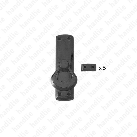 CRM.895 - Surface espagnolette bolt - Matt Black
