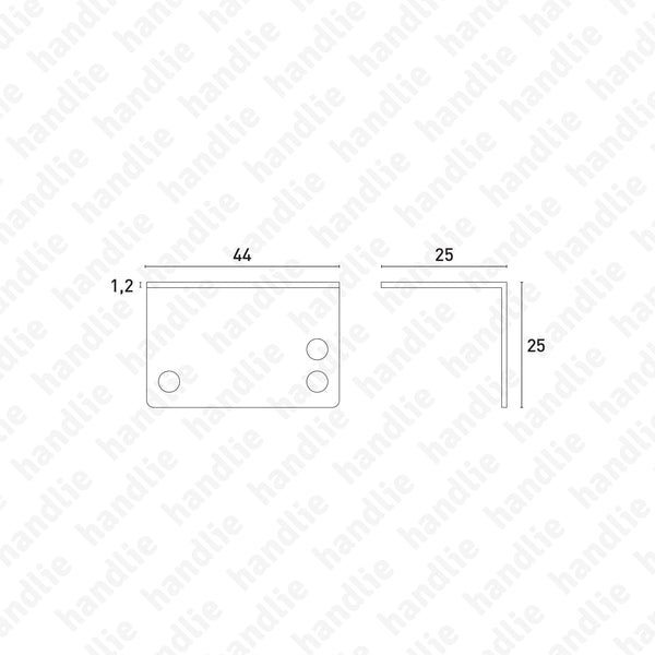 CT.42.6F - Corner bracket - Steel