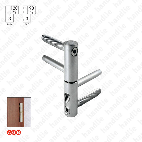 D.3D - 3D adjustable drill-in hinge