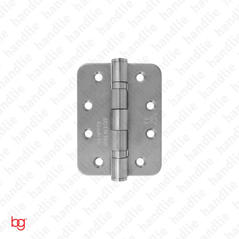 D.8182.R - Butt hinge with round leaves - Fire resistant - Stainless Steel