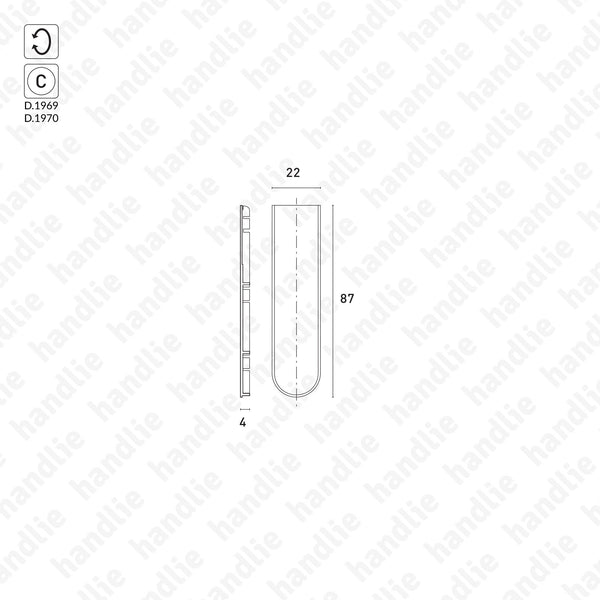 D.ACE.1974 - Cover cap for D.1969