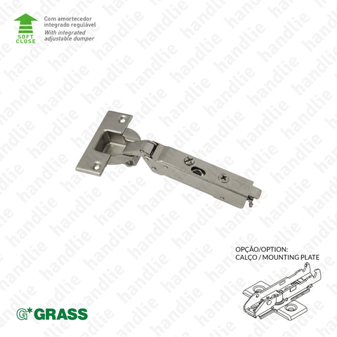 D.GRA.F028 - "TIOMOS" hinge, 110º, with Soft-Close - 4D Adjustment | GRASS