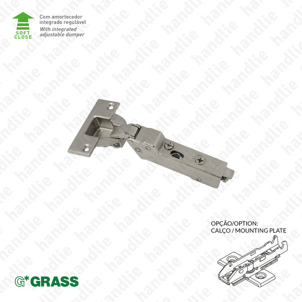 D.GRA.F028 - "TIOMOS" hinge, 110º, with Soft-Close - 4D Adjustment | GRASS