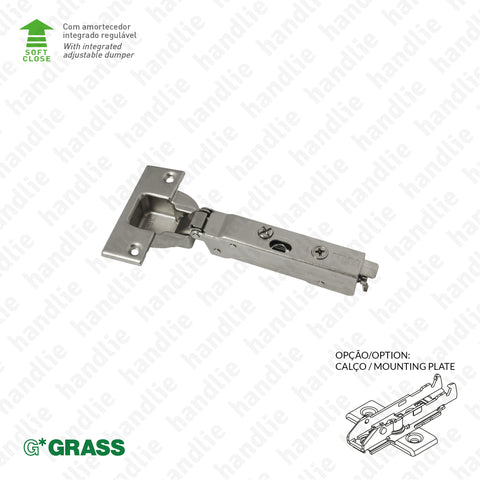 D.GRA.F028.138.932 - "TIOMOS" hinge, 95º - With soft-close - 4D Adjustment | GRASS