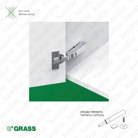 D.GRA.F046 - "TIOMOS" hinge, 110º - Without Spring - 4D Adjustment | GRASS
