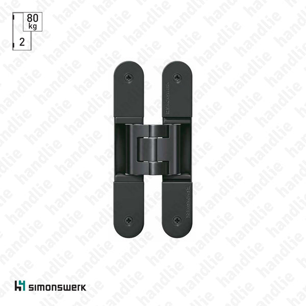 TE.340.3D - TECTUS 3 D Concealed hinge - Load capacity 80Kgs