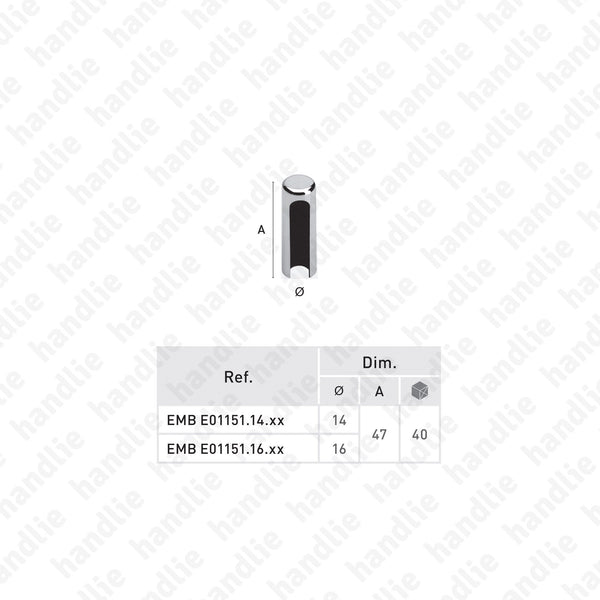 EMB E01151 - Cover caps for D.3D hinges
