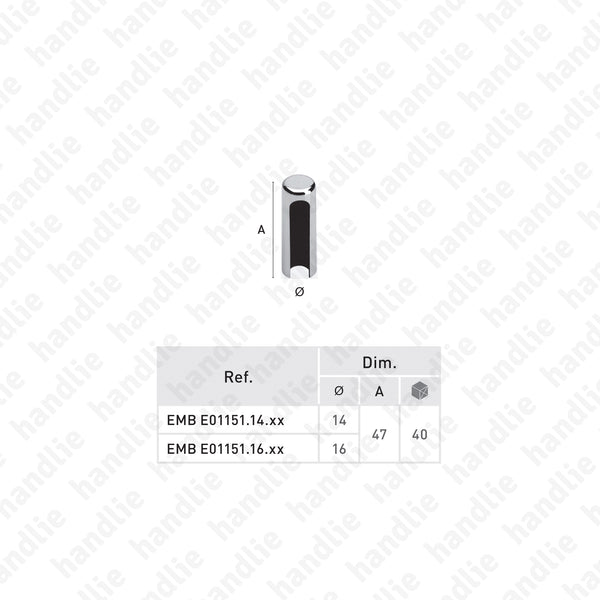 EMB E21151 - Cover caps for D.3D hinges