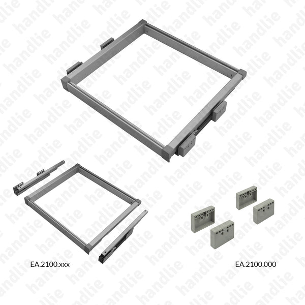 KIT EA.2100 - Frame with Soft Close slides - SC SQUARE CLOSET