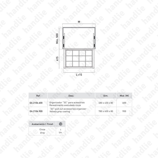 KIT EA.2106 - Accessory organiser kit - SC SQUARE CLOSET