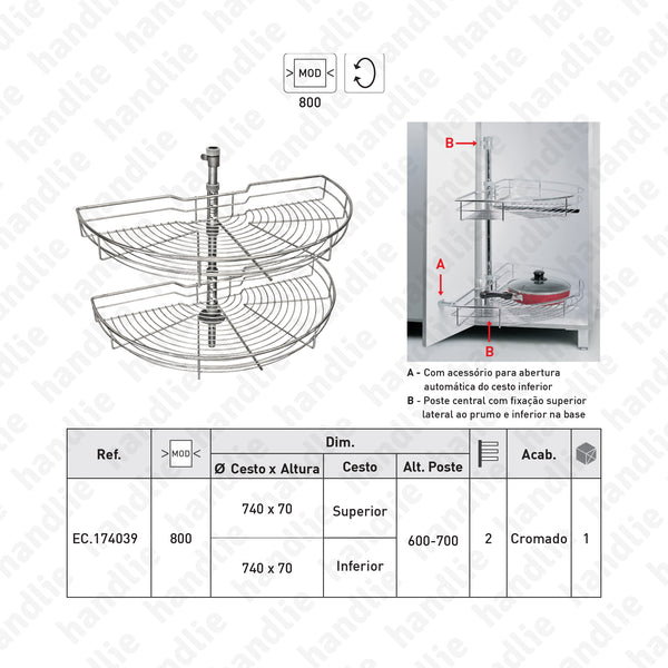 EC.174039 - Rotating shelves - 180º (2/4) - Half Moon