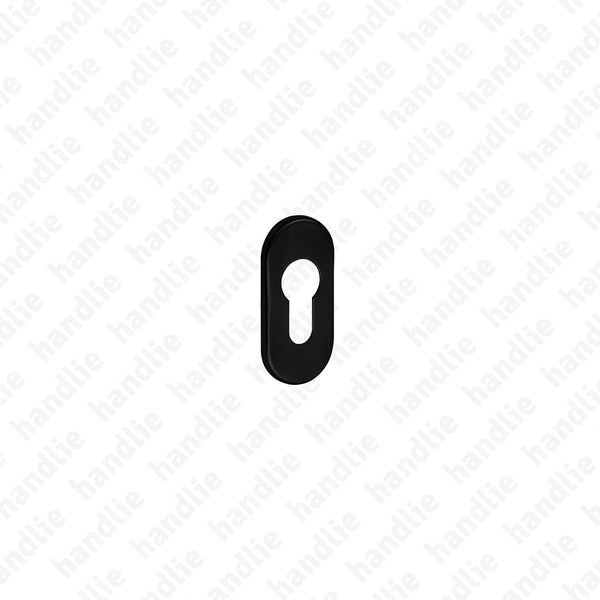ENT.IN.89Y - Oval euro escutcheon pair (thickness 4mm)