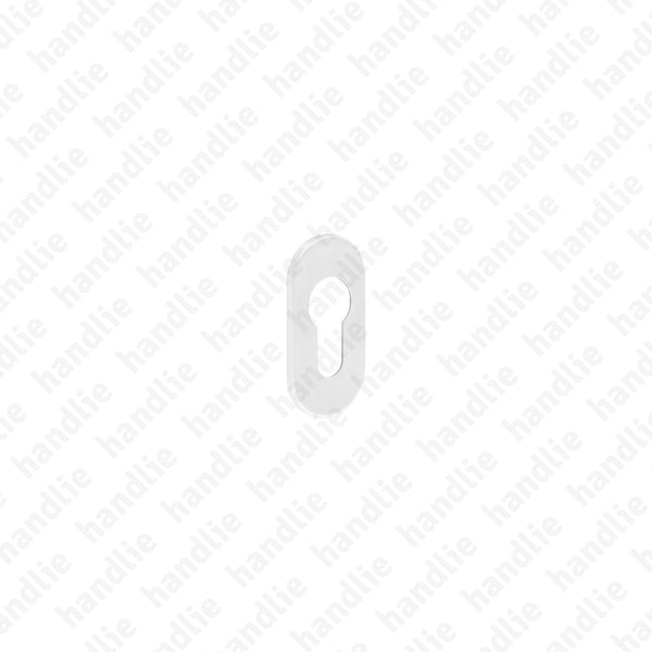 ENT.IN.89Y - Oval euro escutcheon pair (thickness 4mm)