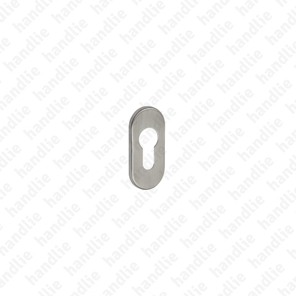 ENT.IN.89Y - Oval euro escutcheon pair (thickness 4mm)