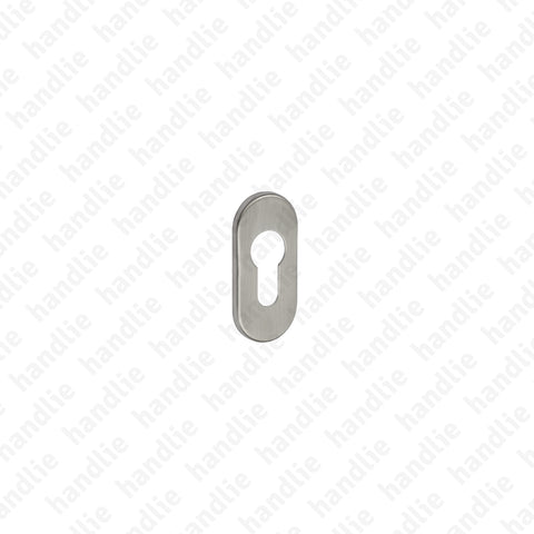 ENT.IN.89Y - Oval euro escutcheon pair (thickness 4mm)
