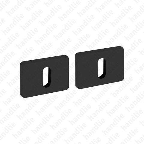 ENT.R01.KN - Standard escutcheon pair - OBLIQ