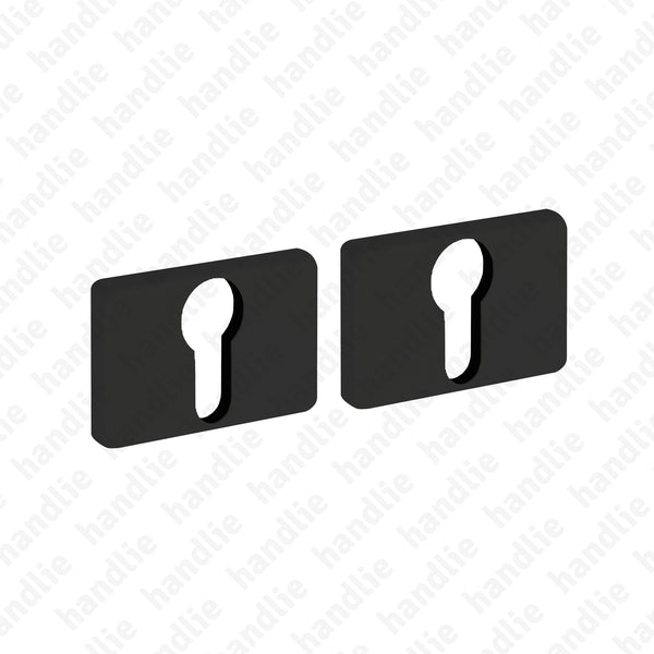 ENT.R01.KY - Euro escutcheon pair - OBLIQ