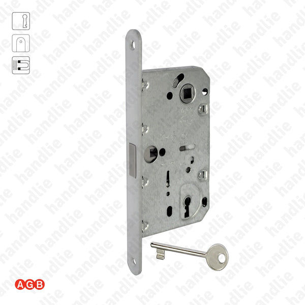 F.110.91.01.R - Mediana Polaris - Magnetic mortise lock with key
