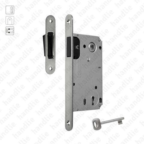 F.114.91.01.R - Magnetic mortise lock - With key