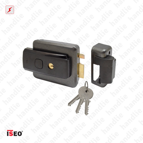F.52N - MULTIFUNCTIONAL Electric rim lock - KEY/KEY - KEY/BUTTON - KEY/KEY+BUTTON