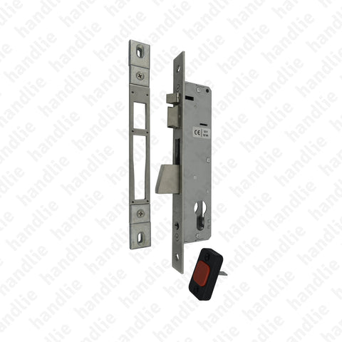 F.733.3.03 - Electric mortise lock for euro cylinder with rotating deadbolt