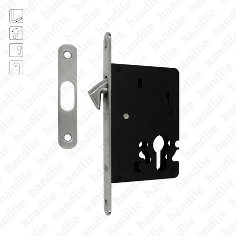 IN.20.922 - Mortise lock with retractable hook for euro cylinder