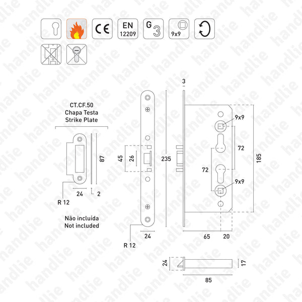 CF.50 - Fireproof lock