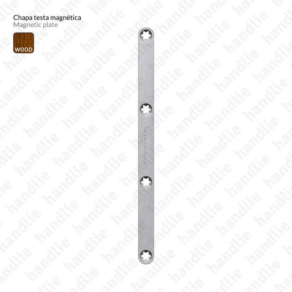 T.KC.50 / F.CT.KC.50G/50H - Magnetic latch / Strike plate - application in glass/wooden doors