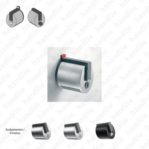 F.F12V - Premi Apri FORMA Series - Bathroom Cylindrical Lock (Emergency Release / Button) - For glass
