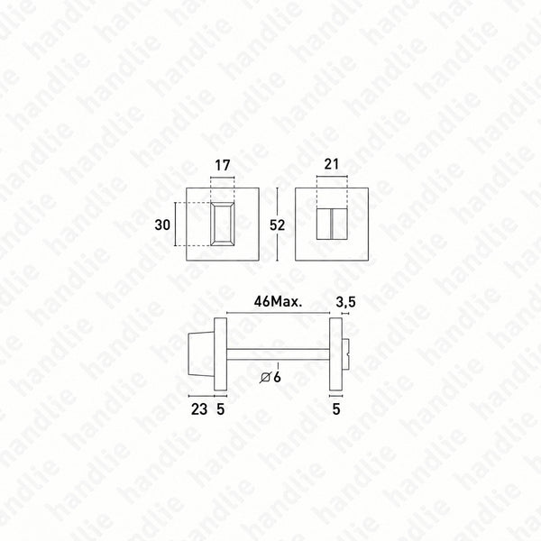 FX.4040.5SQ - WC turn and release