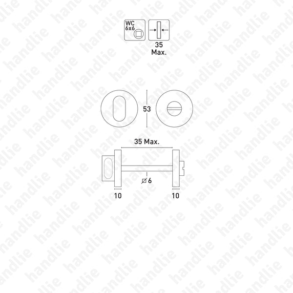 FX.IN.8232 - WC turn and release - STAINLESS STEEL