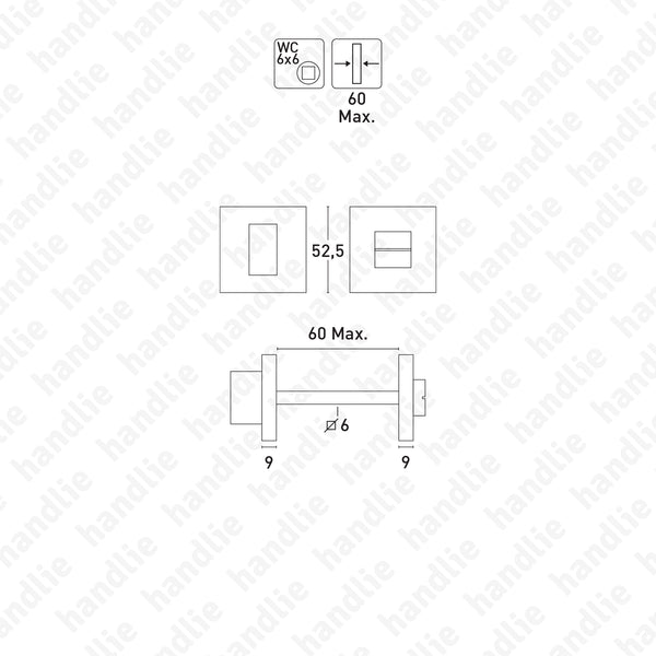 FX.IN.8242 - WC turn and release - STAINLESS STEEL