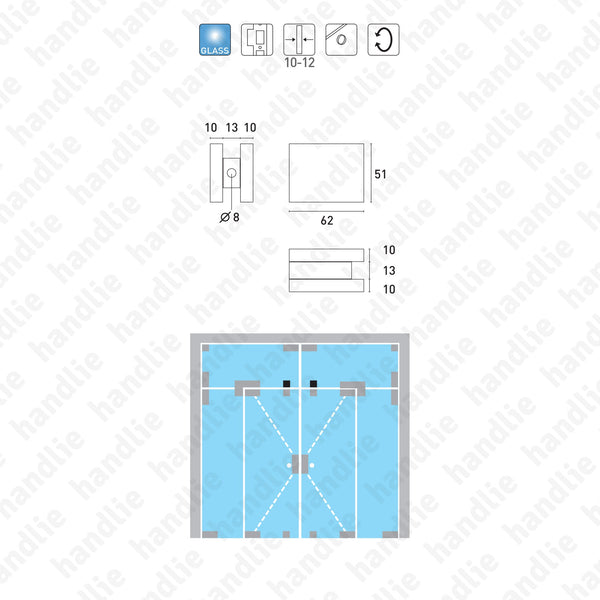 FXV.142 -  Strike box for bolt FXV.141