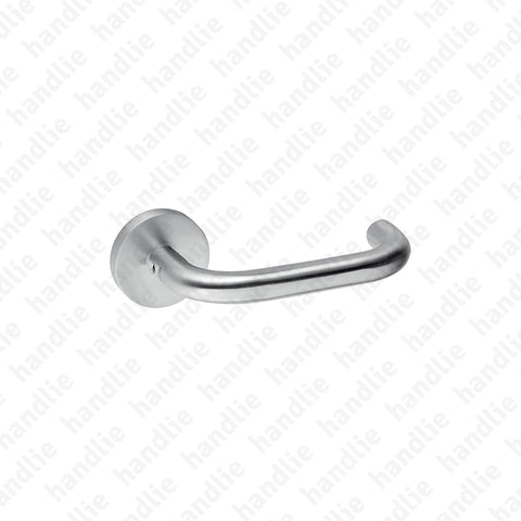 IN.00.016.B.R08M - Tubular Lever Handle - Stainless Steel