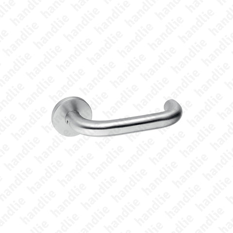 IN.00.028.B.R08M - Tubular Lever Handle - Stainless Steel