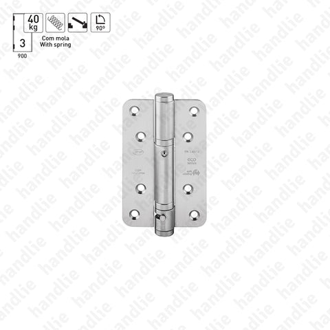 IN.05.040 - Spring hinges with hold open at 90º - Stainless Steel