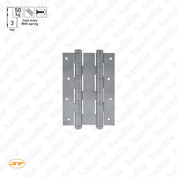 IN.05.655 - Double action spring hinge 180 mm - Stainless Steel