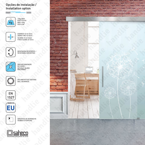 SV-910.02 - KIT SV-X110 - 2 stoppers - Sliding doors - 110kg / 2m | SAHECO