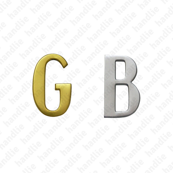LET.8 - Letters (A to Z) - 80mm - Aluminium