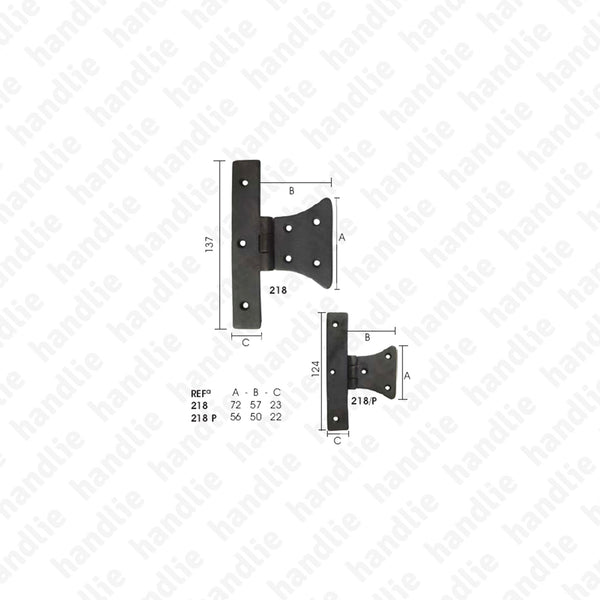 LM.218 - Half butterfly hinge for shutters - Brass