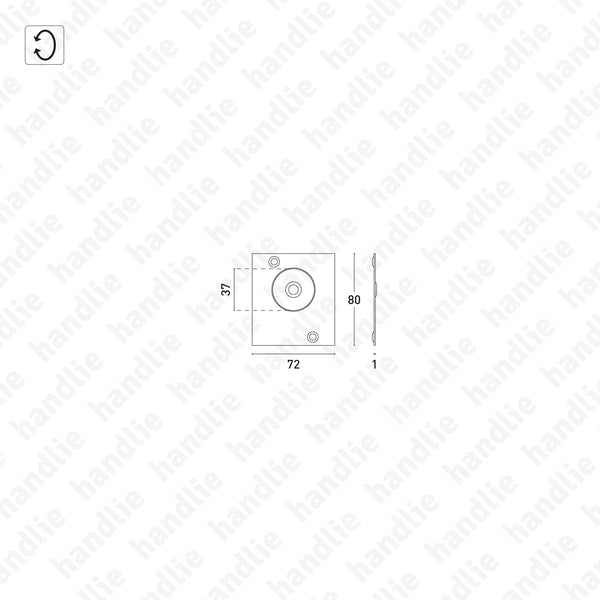 MACE.12846 - Cover plate for pivot MACE.9788 | GEZE