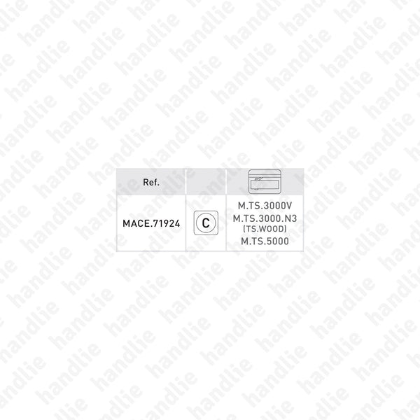 MACE.71924 - Hold-open device for guide rail for TS.3000V, TS.3000.N3 and TS.5000 | GEZE