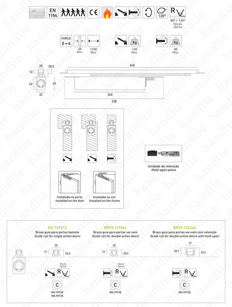 MG.99728 - BOXER - GEZE - Concealed door closer for single or double action doors | GEZE