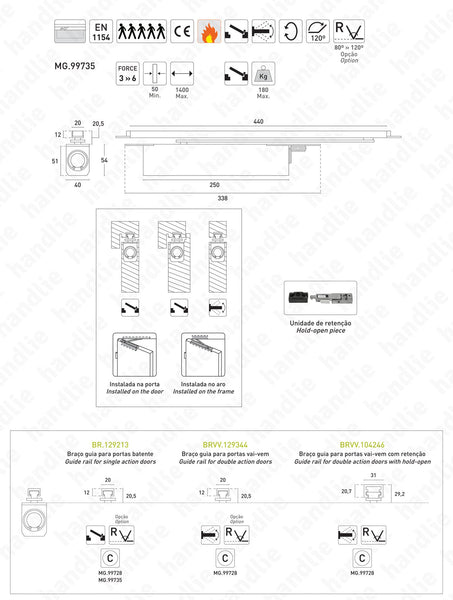 MG.99735 - BOXER - GEZE - Concealed door closer for single or double action doors | GEZE