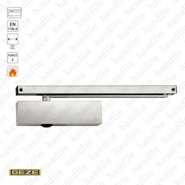TS.3000N3 C - "TS WOOD" - Overhead door closer with guide rail - GEZE -  Force 3 - 60Kg | GEZE