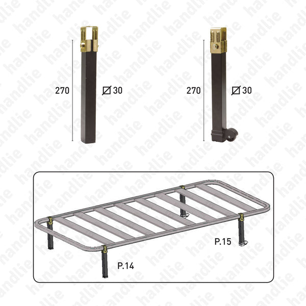 P.1101 - Feet for sommiers