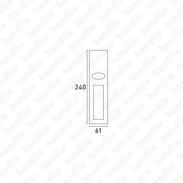 P.415.A - Thumb latch kit - Matt Black